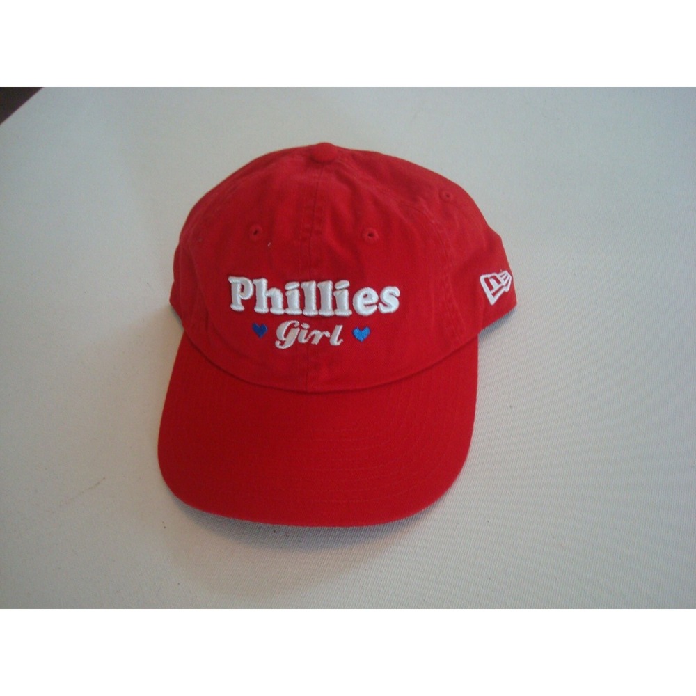 PHILADELPHIA PHILLIES WOMANS  SM/MED strapback‎ DEADSTOCK HAT CAP VINTAGE P3